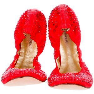 NWT JUDITH LEIBER Swarovski Crystal Ballet Flats